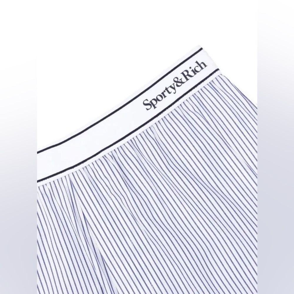 Sporty & Rich Serif Logo cotton trousers